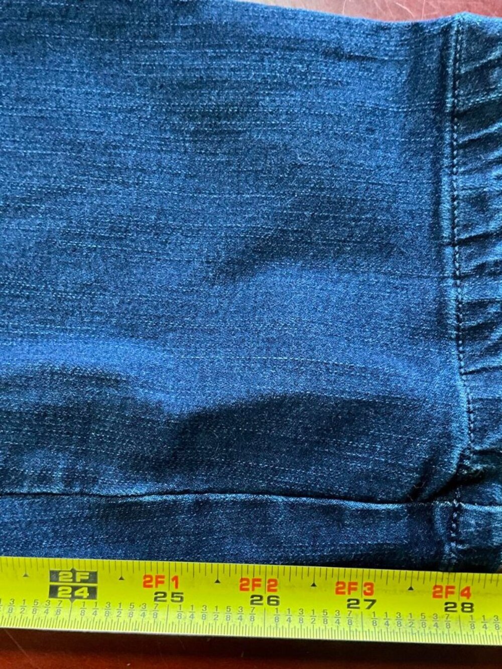 Womens Belle By Kim Gravel Dark Wash Straight Leg Pull-On Stretch Jeans (Sz 16) - Picture 5 of 8